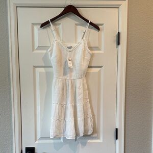Hollister White Tiered Sundress
